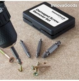 Saca pernes para Extrair Parafusos Danificados InnovaGoods (Pack de 4)