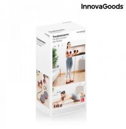 Rolo Abdominal com Discos Giratórios, Bandas Elásticas e Guia de Exercícios Twabanarm InnovaGoods