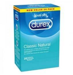 Preservativos Classic Natural 20 unidades Durex