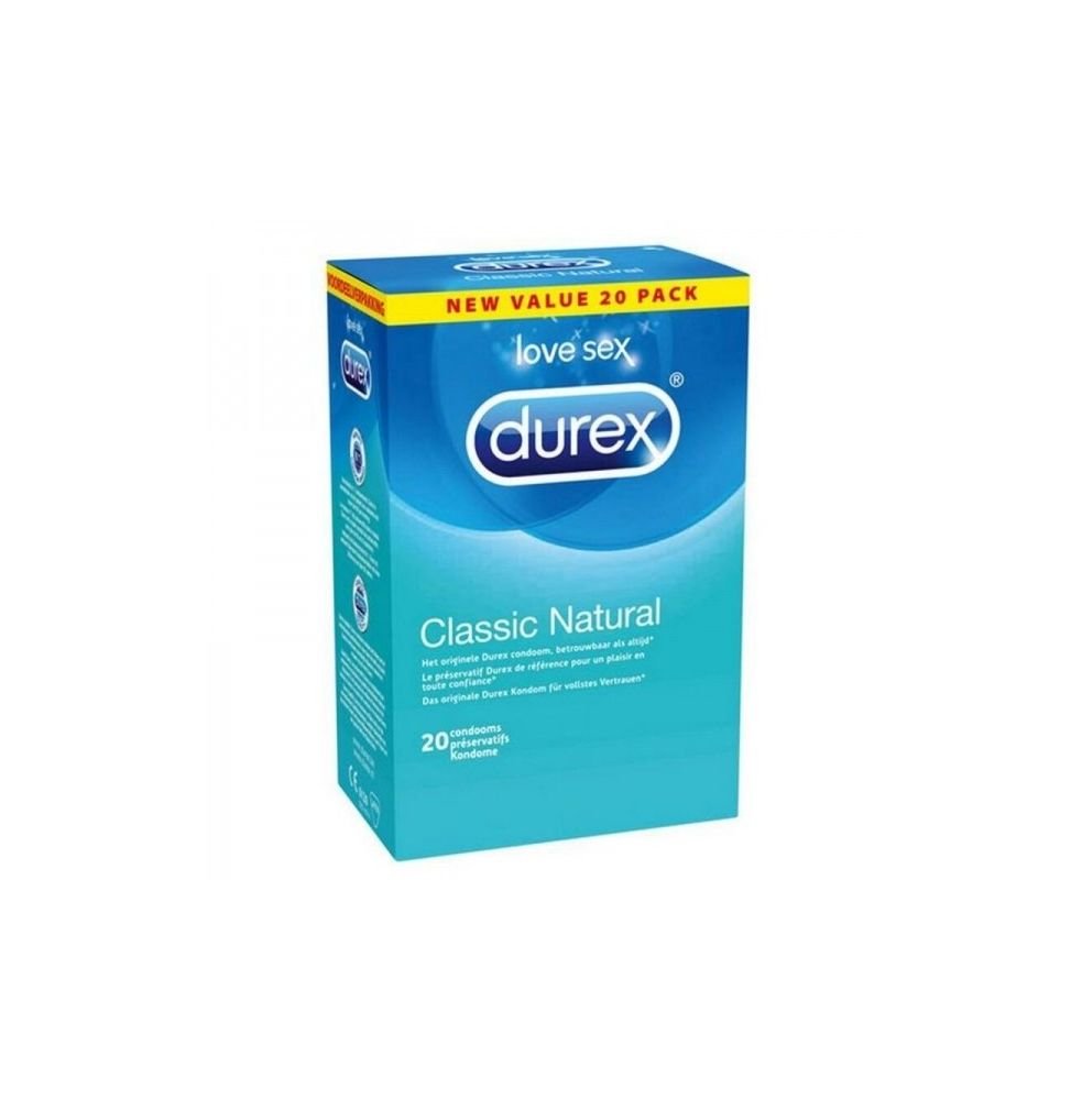 Preservativos Classic Natural 20 unidades Durex