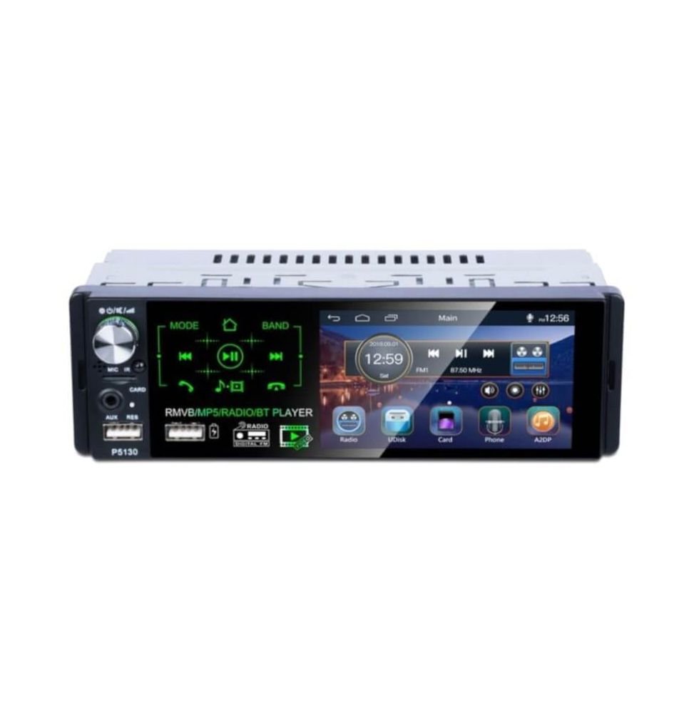 Autoradio DIN 1 P5130 TFT LCD 4.1" a cores | Bluetooth | USB | SD | AUX