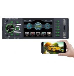 Auto-rádio DIN 1 P4020 IPS 3.8 Cor | Bluetooth | USB | SD | AUX