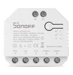 Interruptor Inteligente Wi-Fi de Relé Duplo c/ Controlo de Estores Elétricos - Sonoff DUAL R3