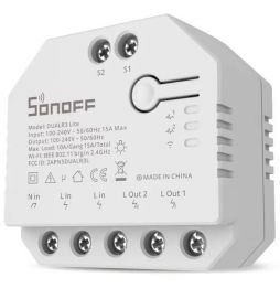 Interruptor Inteligente Wi-Fi de Relé Duplo c/ Controlo de Estores Elétricos - Sonoff DUAL R3