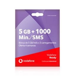 Cartão SIM Vodafone Ready 5GB