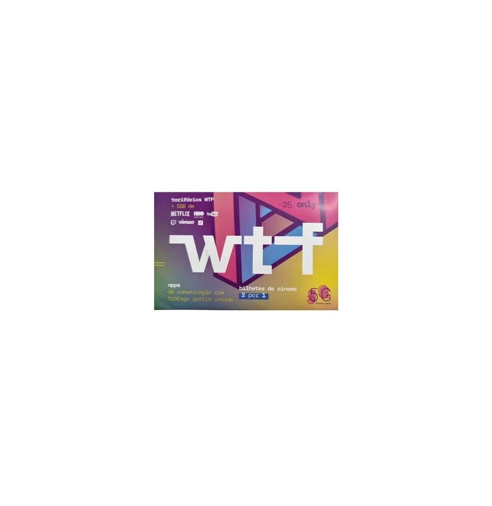 Cartão Telemóvel WTF NOS - Promoção 6 meses 10 Euros