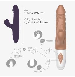 VIBRADOR REALISTA COM VAI-VEM EL MATADOR CRUSHIOUS