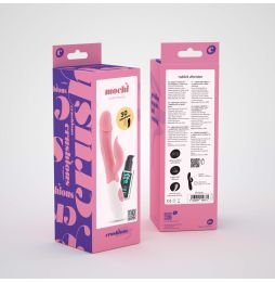 VIBRADOR COM ESTIMULADOR DE CLITÓRIS MOCHI ROSA E LUBRIFICANTE À BASE DE ÁGUA INCLUÍDO CRUSHIOUS