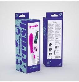 VIBRADOR GROWLIE COM LUBRIFICANTE À BASE DE ÁGUA INCLUÍDO CRUSHIOUS