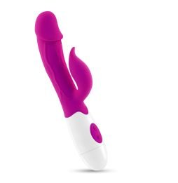 VIBRADOR COM ESTIMULADOR DE CLITÓRIS MOCHI ROXO E LUBRIFICANTE À BASE DE ÁGUA INCLUÍDO CRUSHIOUS