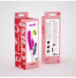 VIBRADOR COM ESTIMULADOR DE CLITÓRIS MOCHI ROXO E LUBRIFICANTE À BASE DE ÁGUA INCLUÍDO CRUSHIOUS