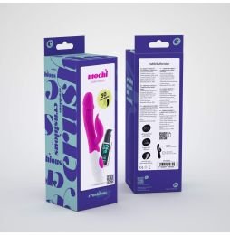 VIBRADOR COM ESTIMULADOR DE CLITÓRIS MOCHI ROXO E LUBRIFICANTE À BASE DE ÁGUA INCLUÍDO CRUSHIOUS