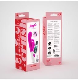 VIBRADOR COM ESTIMULADOR DE CLITÓRIS JIGGLIE E LUBRIFICANTE À BASE DE ÁGUA INCLUÍDO CRUSHIOUS