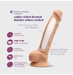 DILDO PREMIUM SILICONE TESSUDO 9' BAUNILHA CRUSHIOUS