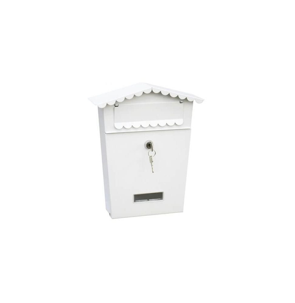 Caixa de correio EDM House Branco Aço (21 x 6 x 30 cm)