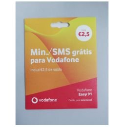 Cartão SIM Vodafone Easy 91 2023