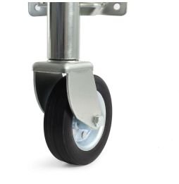 Roda jockey com suporte para carros e reboques com manivela